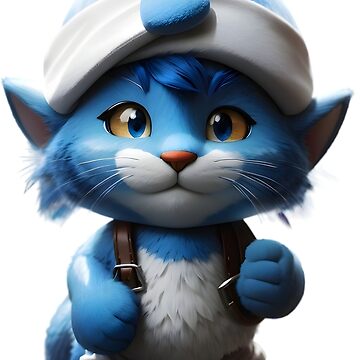 Tattoo Smurf Cat - Smurf Cat - Posters and Art Prints