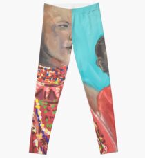 Masaai Mutter und Kind Leggings