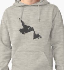 Newfoundland and Labrador Love in Charcoal Pullover Hoodie