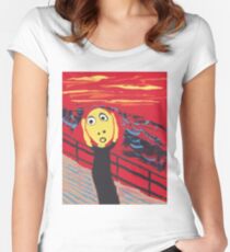 Le Cri - The Scream Women's Fitted Scoop T-Shirt