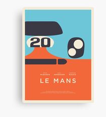 Le Mans Movie Gulf - Layout C Border Canvas Print