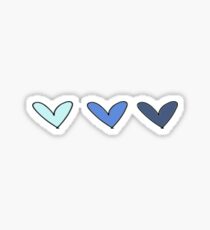 Pegatina Corazones azules