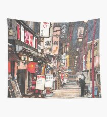 Lights in the Snow Wall Tapestry