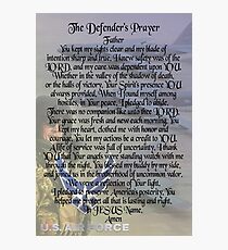The Defender's Prayer - Air Force Veterans Photographic Print