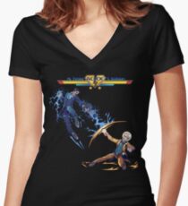 Nikola Tesla Vs. Thomas Edison - AC/DC - Elon Musk Women's Fitted V-Neck T-Shirt