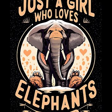 Elephant Gifts for Women, Just A Girl Who Loves Elephants, Throw Blanket for