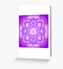Crown Chakra Mandala/Sahasrara Greeting Card
