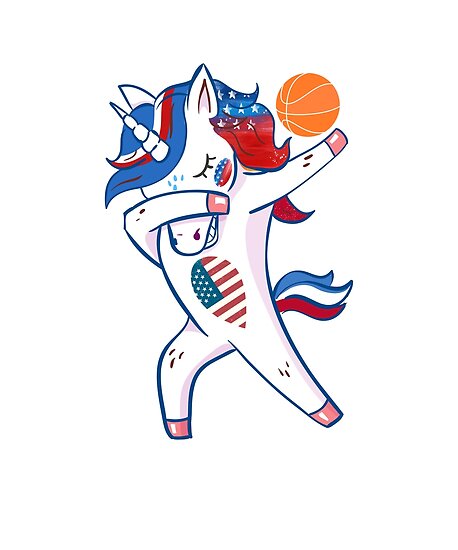 Download "Dabbing Dance Basketball Unicorn Sport" Posters by Lucian ...