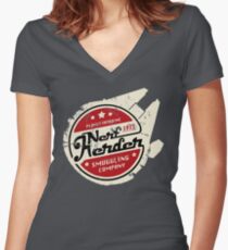 Nerf Herder Women's Fitted V-Neck T-Shirt