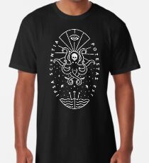 Knowledge - White/Skull Long T-Shirt