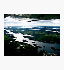 The Thousand Islands, A Plane-Eye View Photographic Print