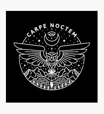 Lámina fotográfica Carpe Noctem / Blanco