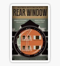 Rear Window alternative movie poster Sticker