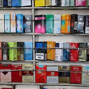 Collection of Chinese cigarette packs Poster