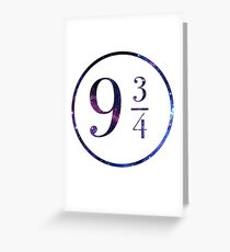 9 3/4 Greeting Card