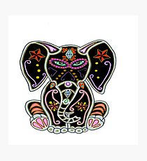 Sugar Skull Elephant: Wall Art | Redbubble