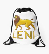 Leni Lion Drawstring Bags Drawstring Bag