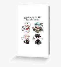 BTS: HOW TO BE MIN SUGA Greeting Card