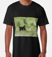 Green-Eyed Girl On Papason Chair Long T-Shirt