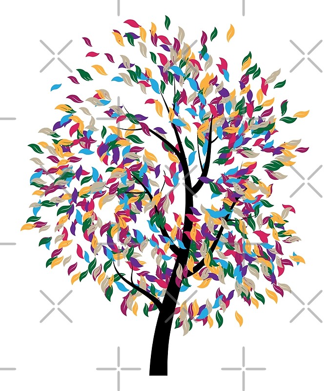 "Colorful Tree 3" by AnnArtshock | Redbubble