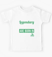Legendary Cyclists Are Born In February Cycling Gift Kids Tee