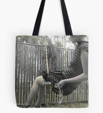 Houndstooth Knit Bubble Dress Tote Bag