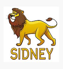 Sidney Lion Drawstring Bags Photographic Print