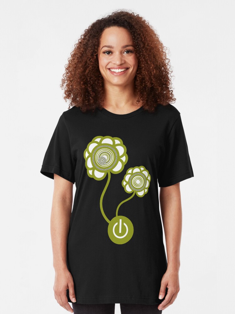 Alternate view of Flower Power Slim Fit T-Shirt