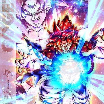 Dragon Ball powered up Gogeta Blue 12in x 18in Poster Free