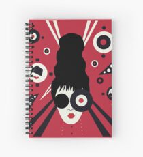 Bulls Eye Girl Spiral Notebook