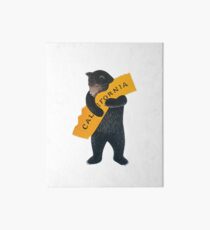 California Bear Hug Art Board