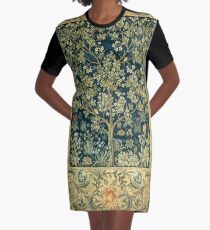 Tree of Life by William Morris Graphic T-Shirt Dress