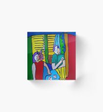 Queen of Hearts ( ORIGINAL SOLD) Acrylic Block