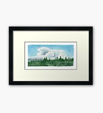 Storm Building Framed Print
