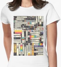 80s VHS TAPES Women's Fitted T-Shirt