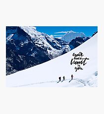 Climbing Everest Photographic Print