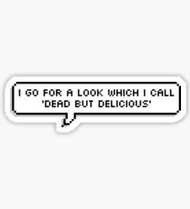 Pegatina Voy por un look que llamo 'Dead but Delicious' - Lo que hacemos en las sombras 8 bits