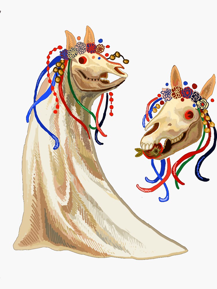 "mari lwyd" Sticker by tytonidae Redbubble