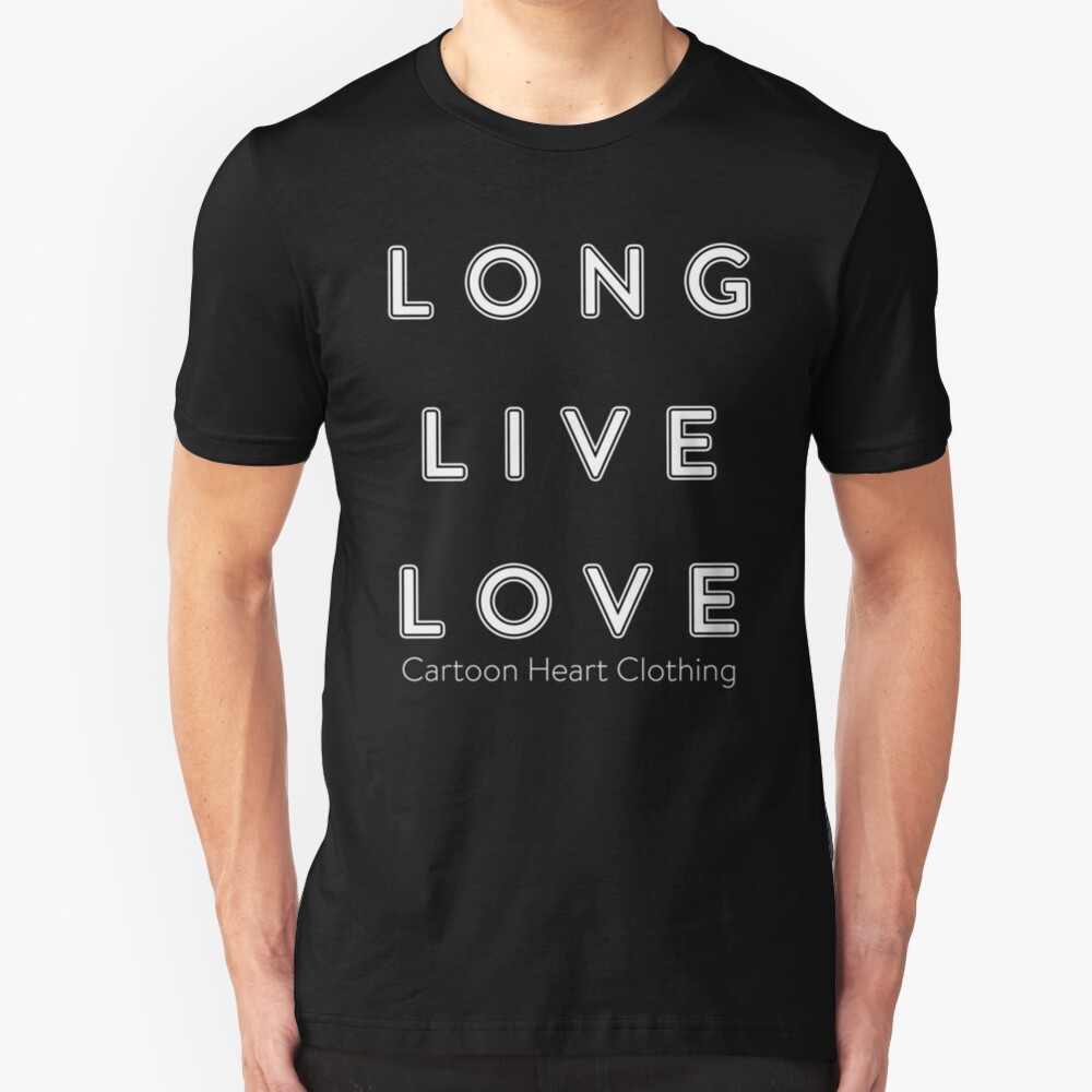 LONG LIVE LOVE - T-Shirt Dark Slim Fit T-Shirt