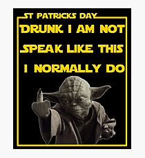 St Patricks day angry leprechaun Photographic Print