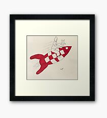 Tintin and Snowy Framed Print