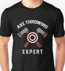 Funny Axe Throwing Lumberjack Apparel Unisex T-Shirt