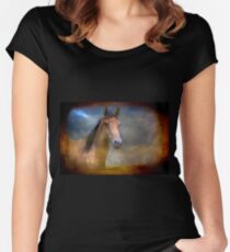 A Beautiful Horse Women's Fitted Scoop T-Shirt