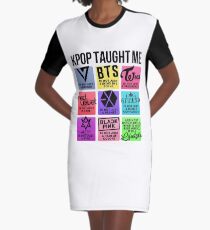 Kpop Taught Me (3rd Gen. Groups Ver.) Graphic T-Shirt Dress