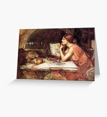 John William Waterhouse - Sketch of Circe 1911-1914 Fine Art Greeting Card