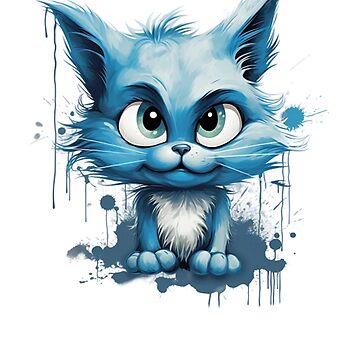 Cute Little Smurf Cat Poster for Sale by sklstore