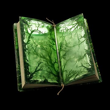 Book aesthetic green Sticker for Sale by Mateusz Majcherek