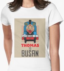 Thomas to Busan Women's Fitted T-Shirt
