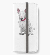 white Bull Terrier iPhone Wallet/Case/Skin