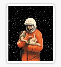 LAIKA / GAGARIN - SOVIET SPACE HEROES Sticker